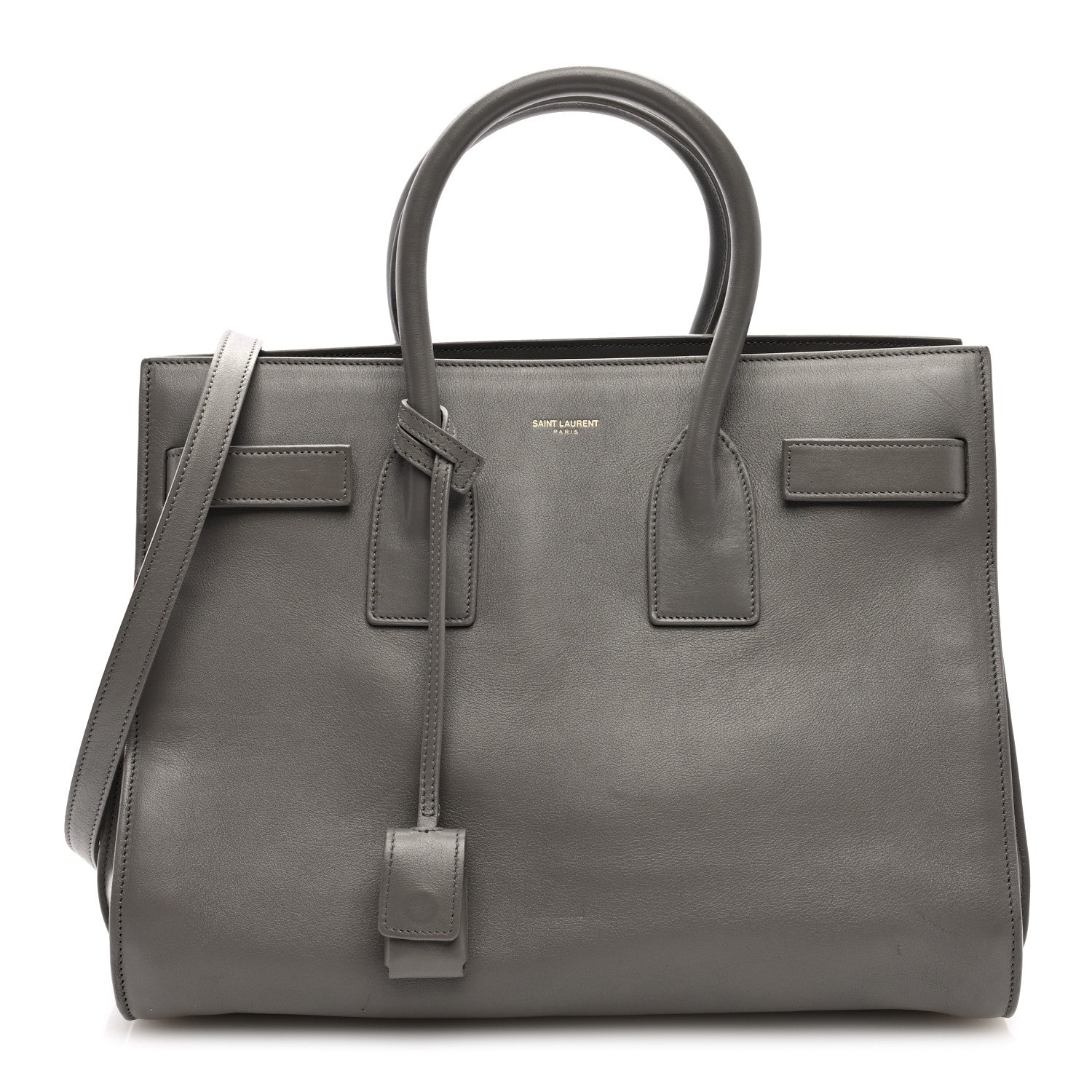 Saint Laurent Calfskin Small Sac De Jour Fog 1 of 11