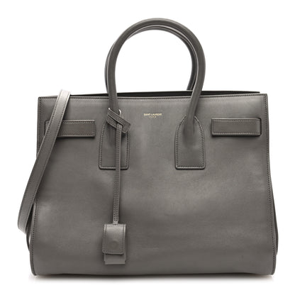 Saint Laurent Calfskin Small Sac De Jour Fog 1 of 11