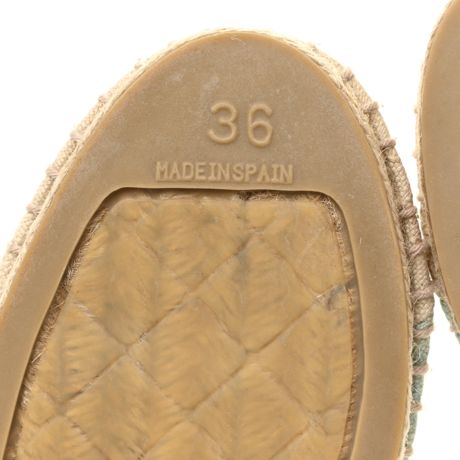 Chanel Canvas CC Espadrilles 36 Green 8 of 10