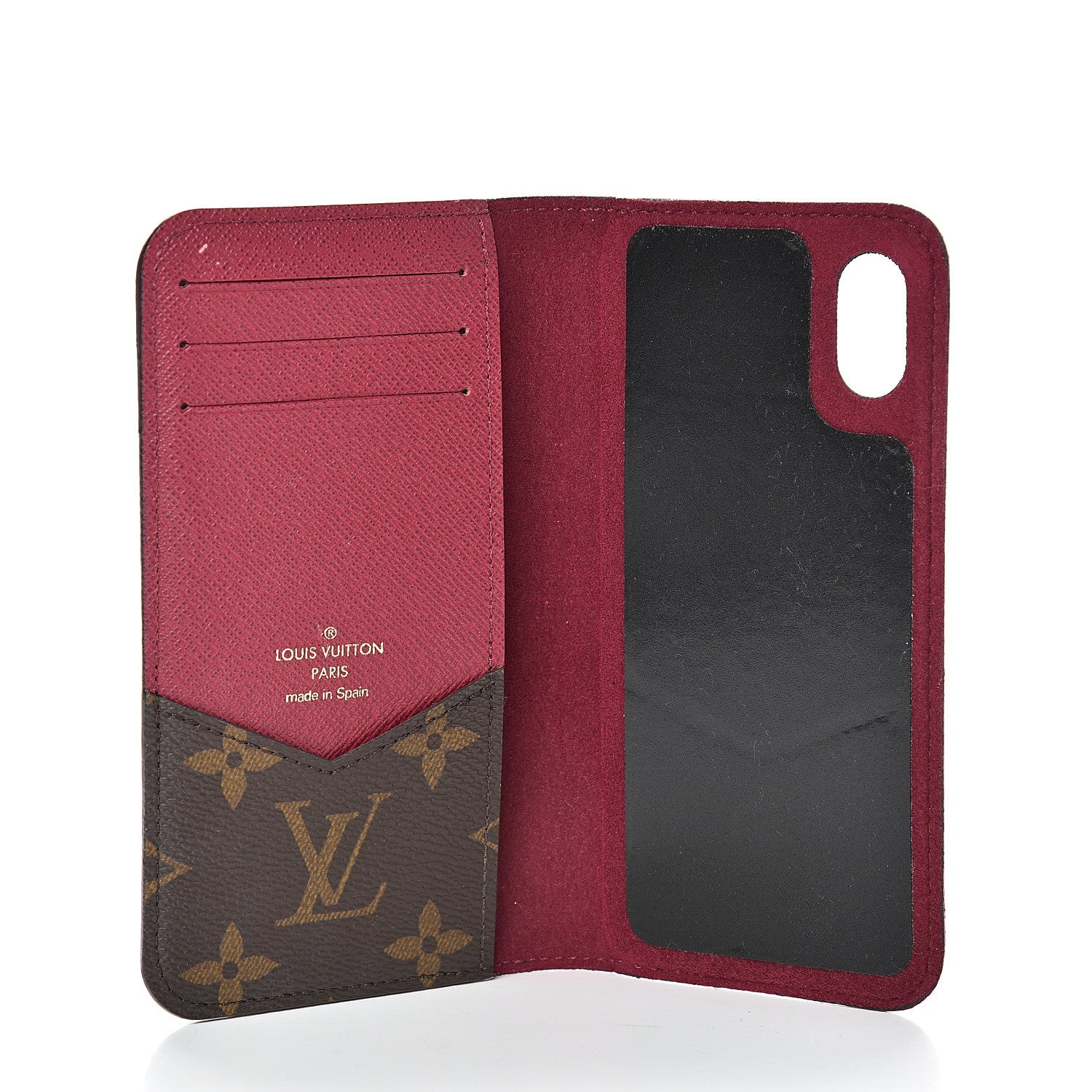 Louis Vuitton Monogram iPhone X Folio Case Fuchsia 4 of 9
