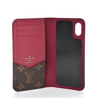 Louis Vuitton Monogram iPhone X Folio Case Fuchsia 4 of 9
