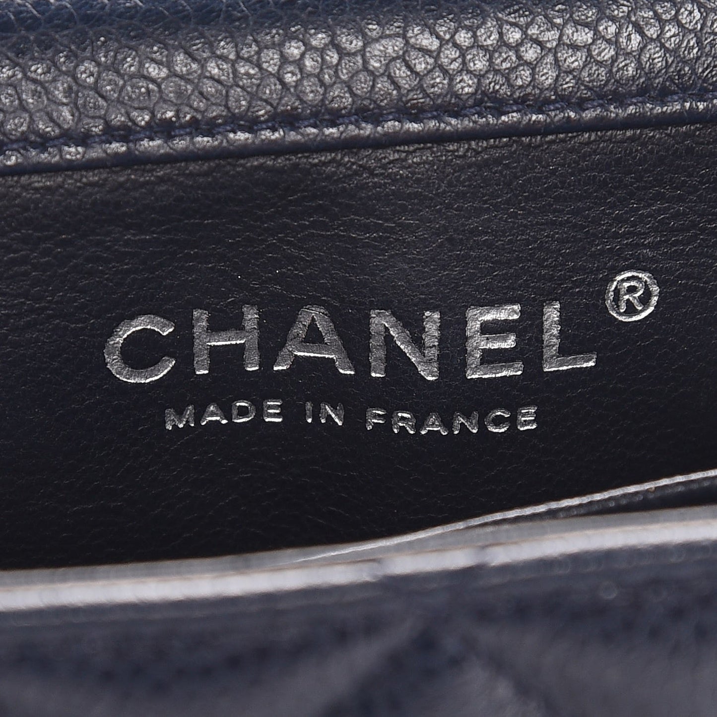 Caviar Quilted Extra Mini Flap Navy