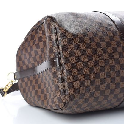 Louis Vuitton Damier Ebene Keepall Bandouliere 55 8 of 10
