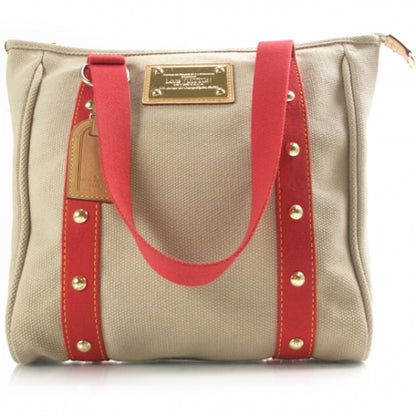 Louis Vuitton Toile Antigua Cabas MM Red 1 of 9