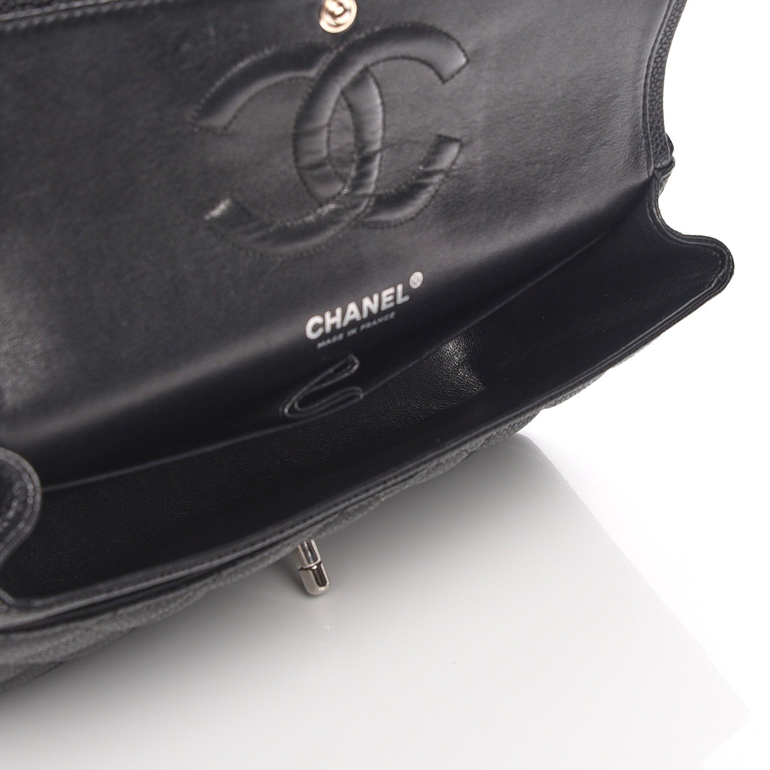 Chanel Caviar Quilted Medium Double Flap Black 7 of 7