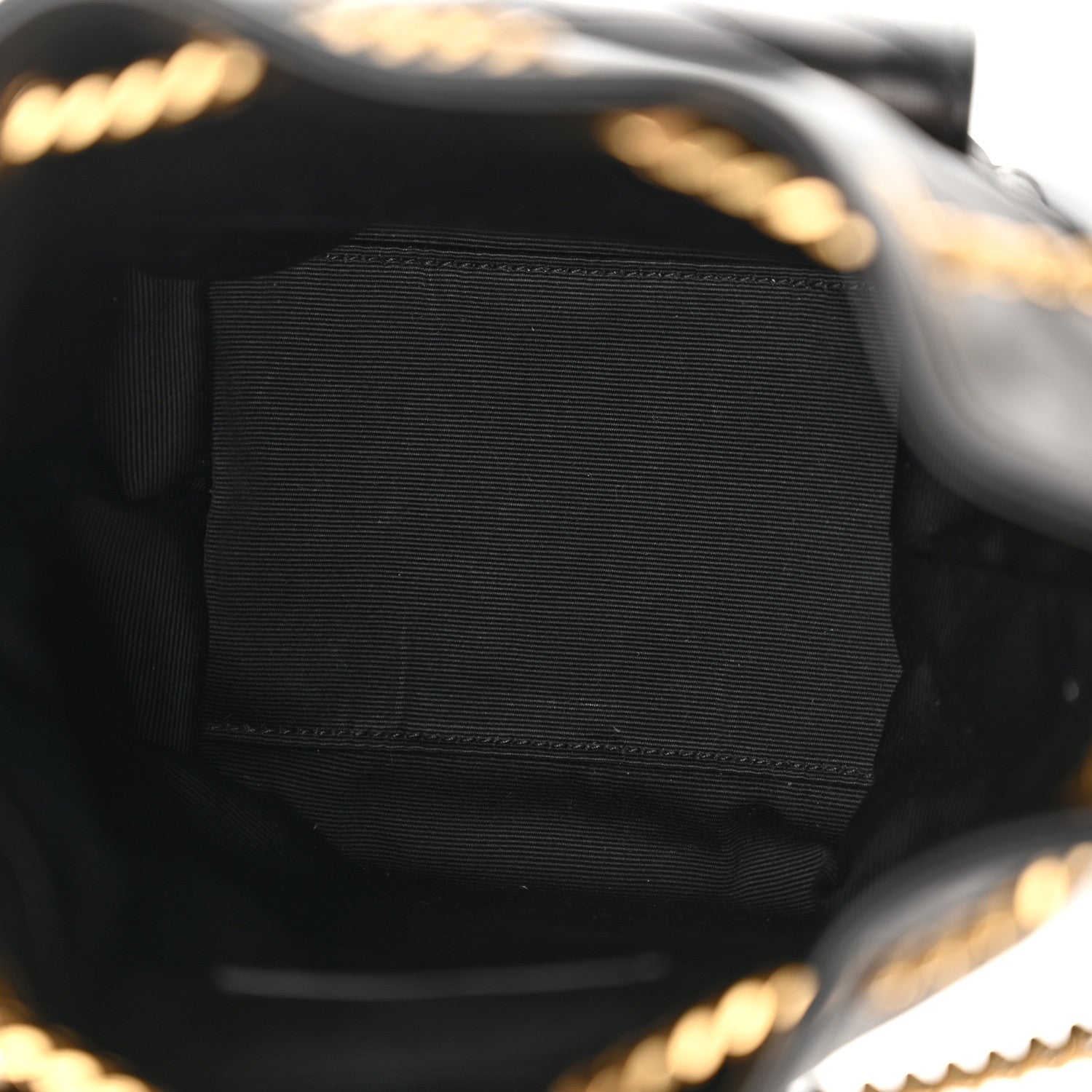 Saint Laurent Lambskin Matelasse Monogram Joe Mini Bucket Bag Black 5 of 12