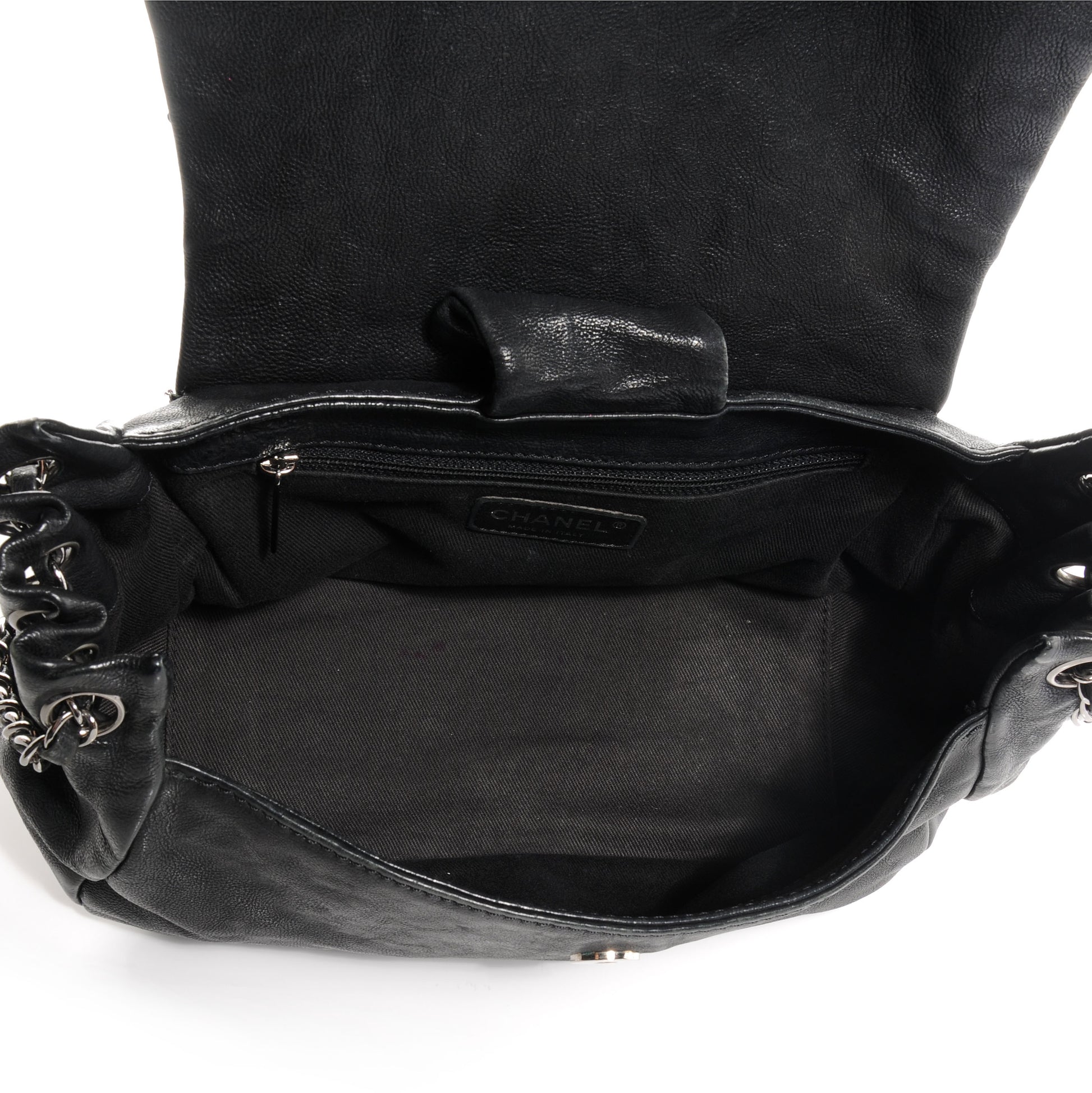 Chanel Leather Diamond Stitch Flap Black 5 of 8