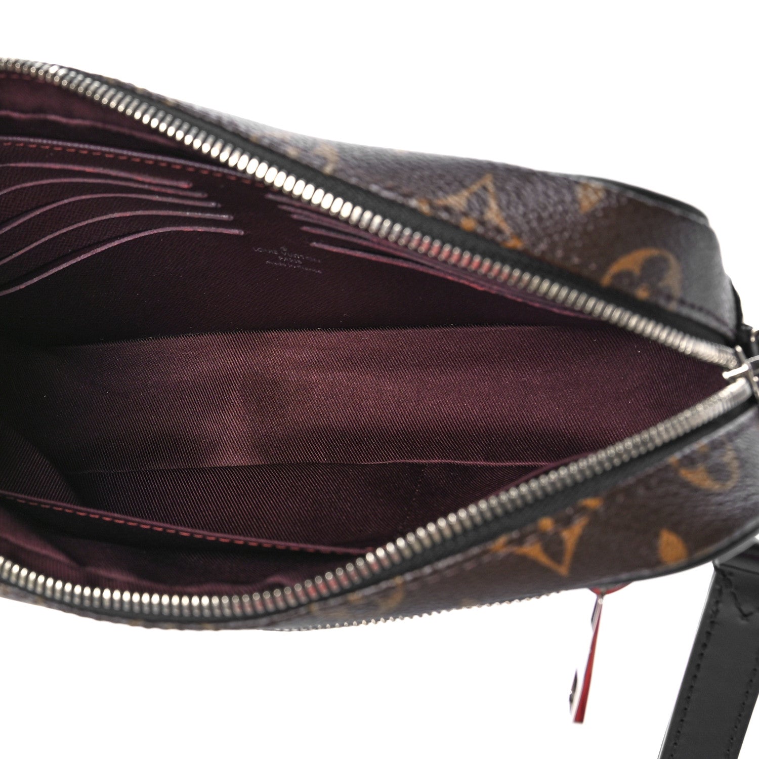 Louis Vuitton Monogram Macassar Kasai Clutch Black 6 of 9