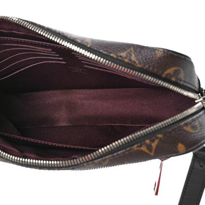 Louis Vuitton Monogram Macassar Kasai Clutch Black 6 of 9