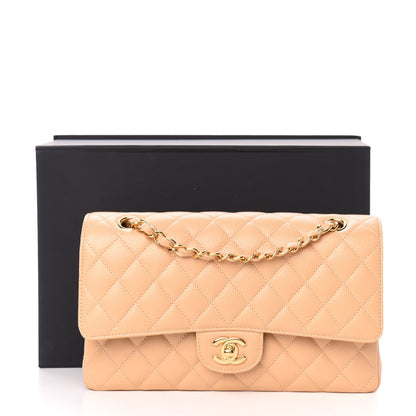 Chanel Caviar Quilted Medium Double Flap Beige 11 of 11