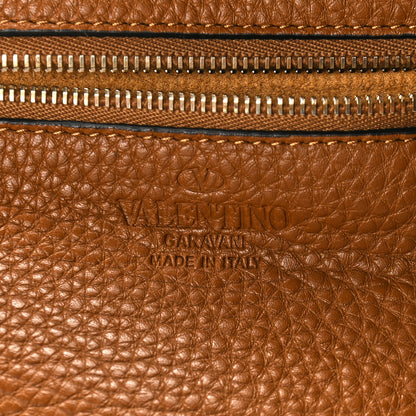 Valentino Garavani Pebbled Calfskin Medium Rockstud Tote Light Cuir 6 of 8