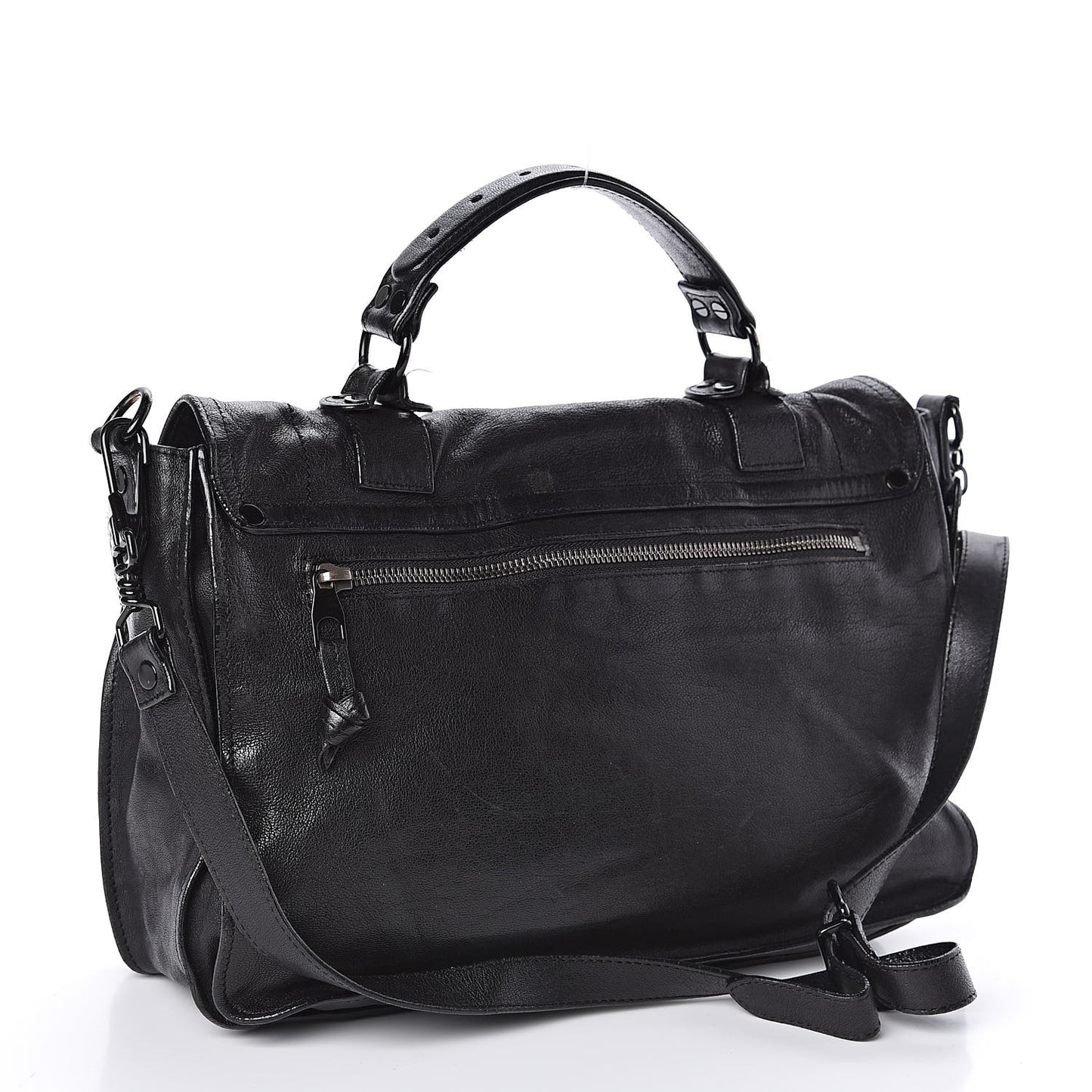 Lambskin Medium PS1 Satchel Black
