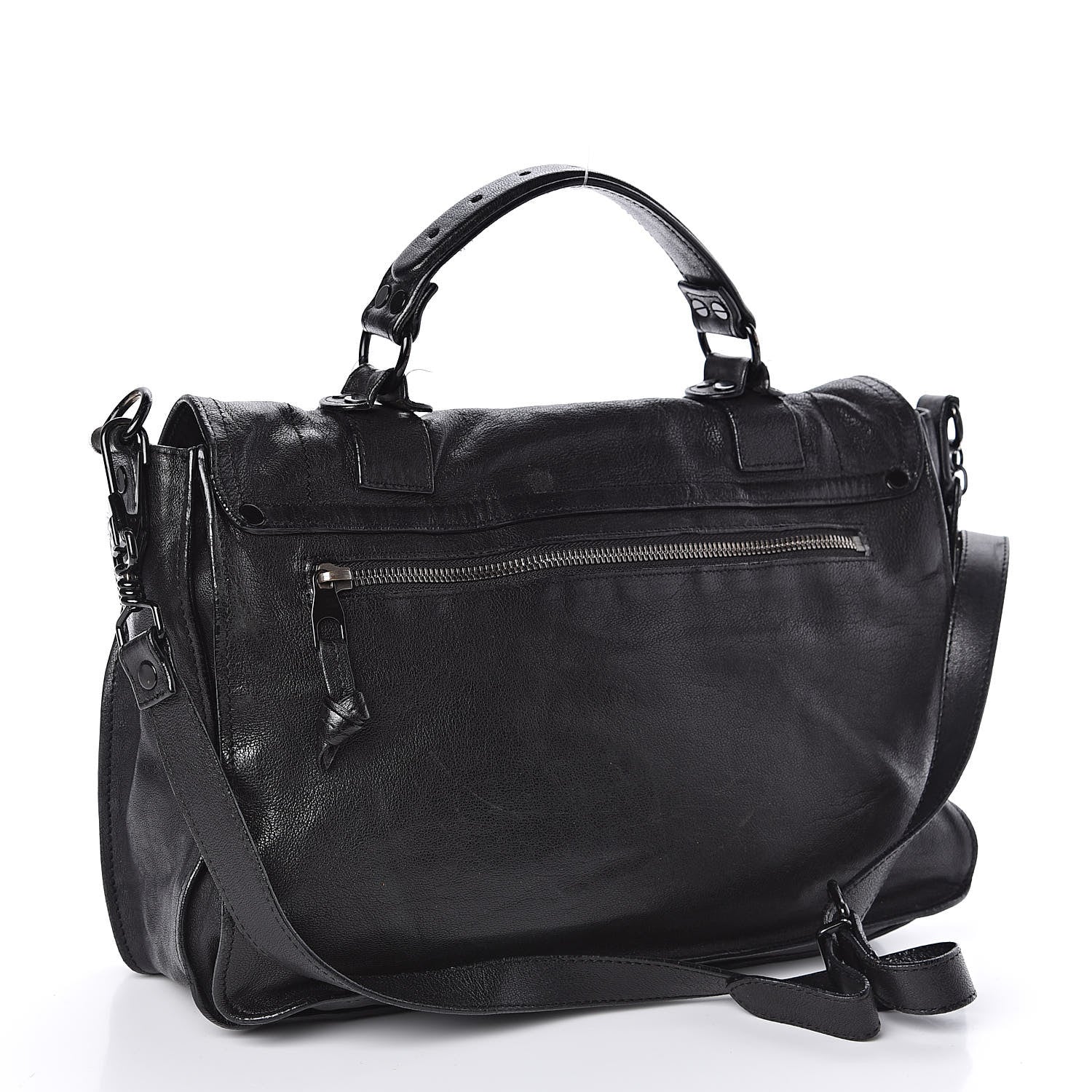 Proenza Schouler Lambskin Medium PS1 Satchel Black 3 of 12