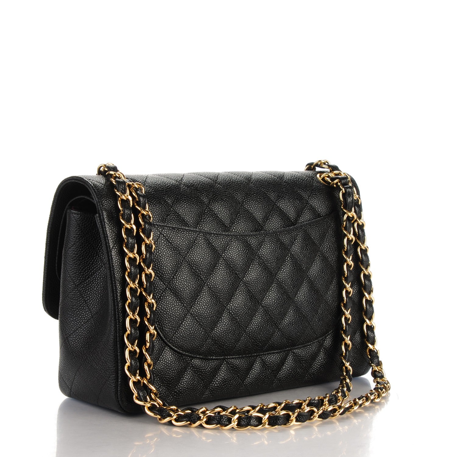 Chanel Caviar Quilted Jumbo Double Flap Black 3 of 8