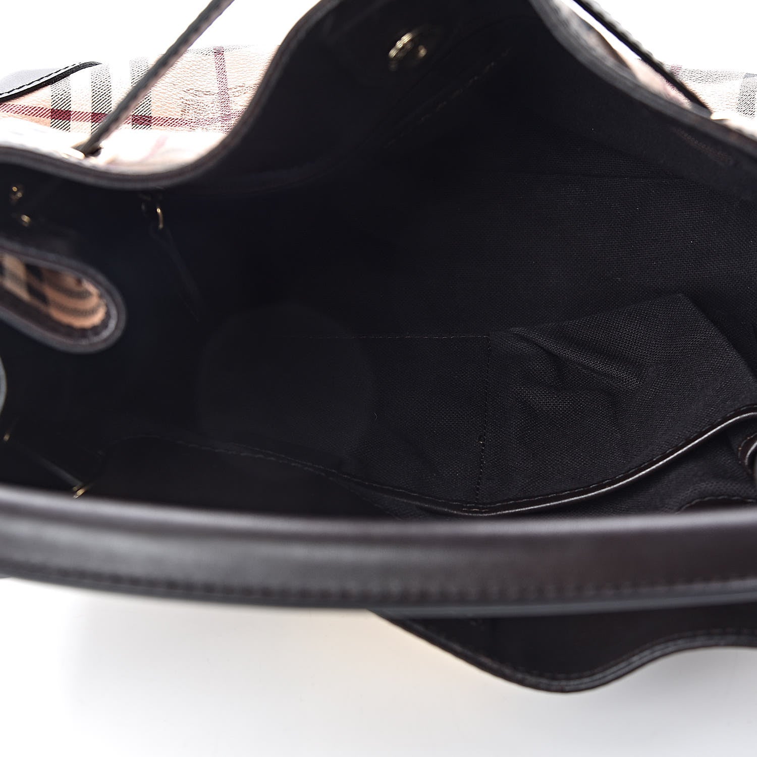 Burberry Haymarket Check Medium Willenmore Hobo Chocolate 5 of 10