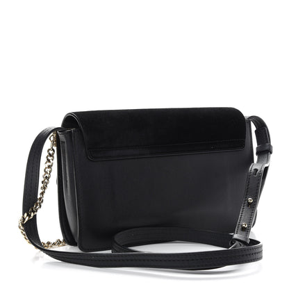 Chloe Suede Calfskin Small Faye Shoulder Bag Black 3 of 12