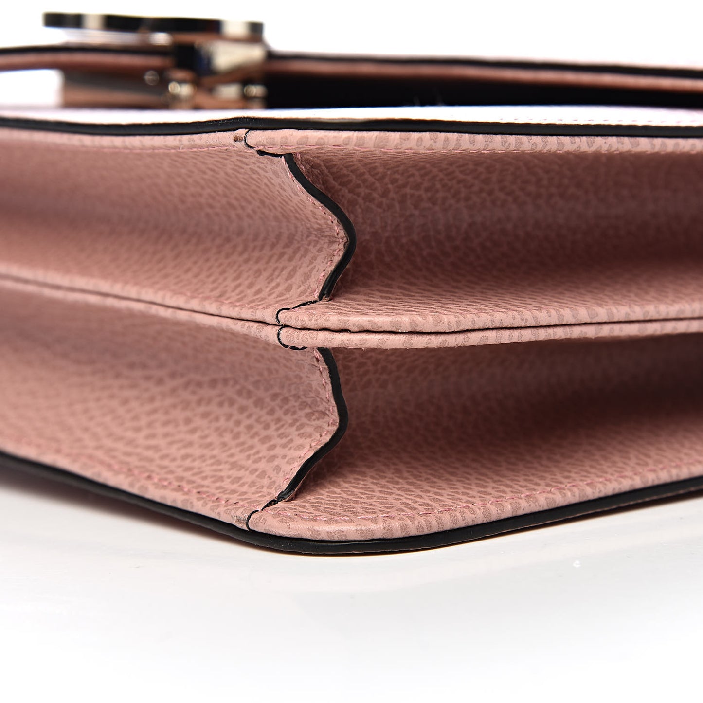 Dollar Calfskin Interlocking G Shoulder Bag Soft Pink