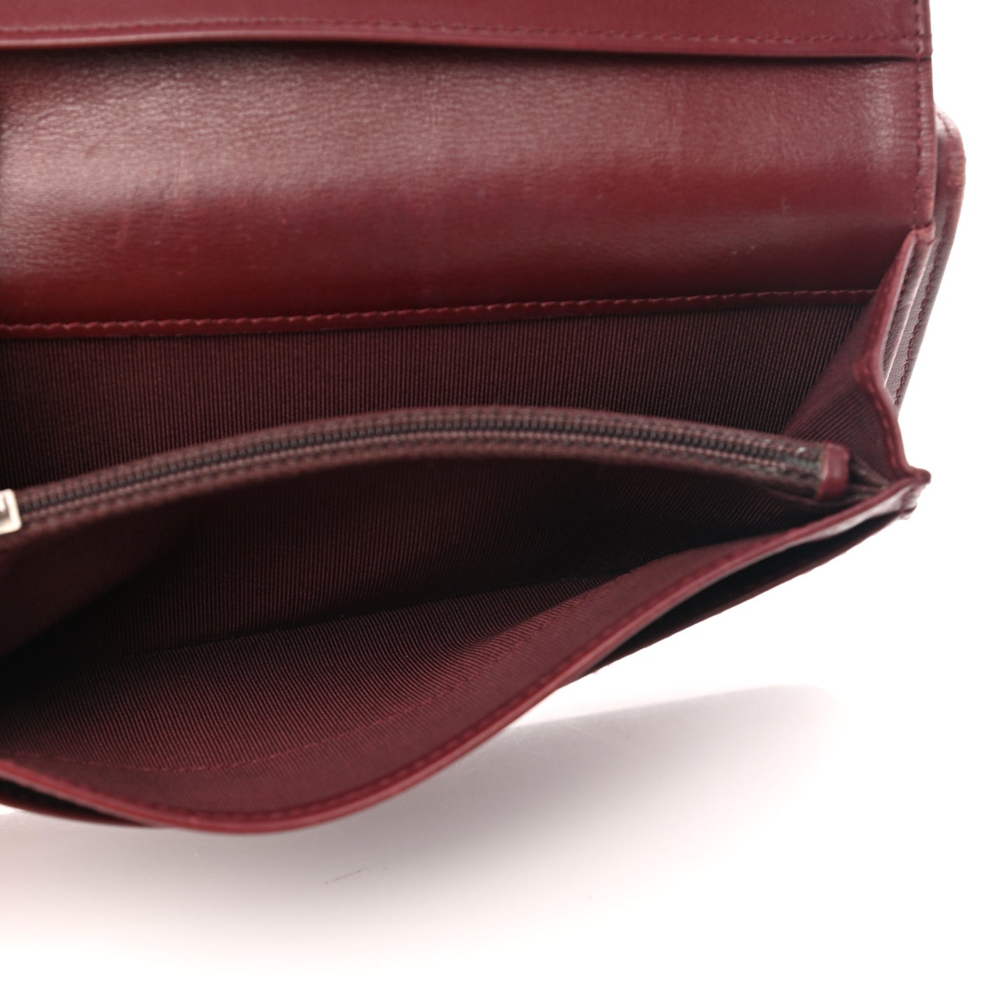 Caviar Quilted Yen Wallet Black