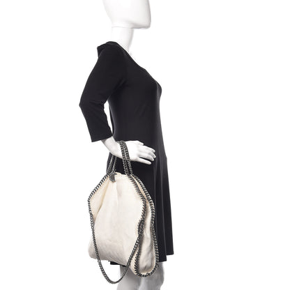Stella McCartney Linen Falabella Fold Over Tote Pure White 2 of 11