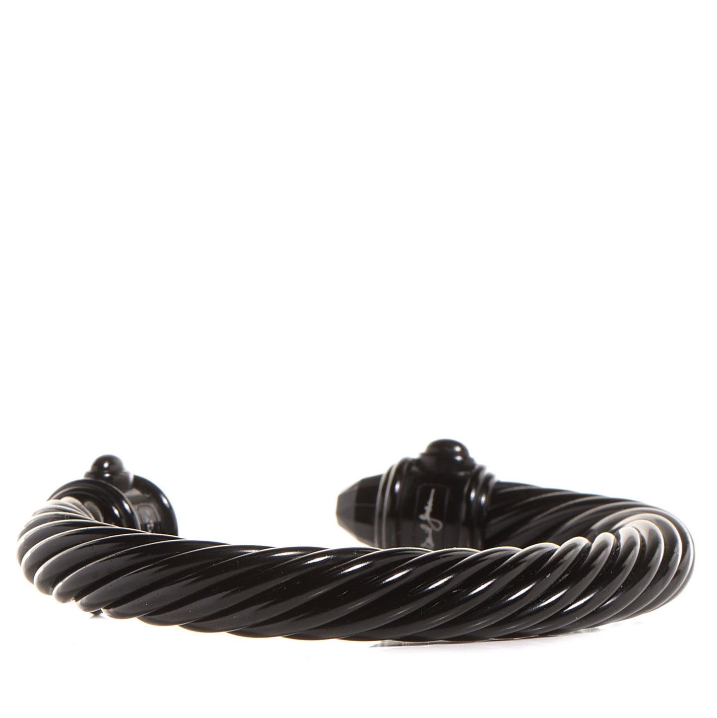 Aluminum 10mm Renaissance Cable Bracelet Black
