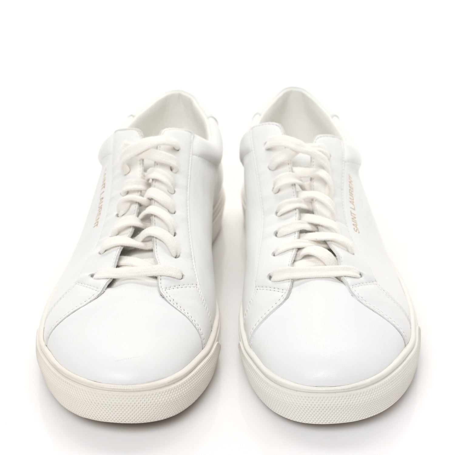Saint Laurent Calfskin Andy Low Top Sneakers 41 Blanc Optique 2 of 10