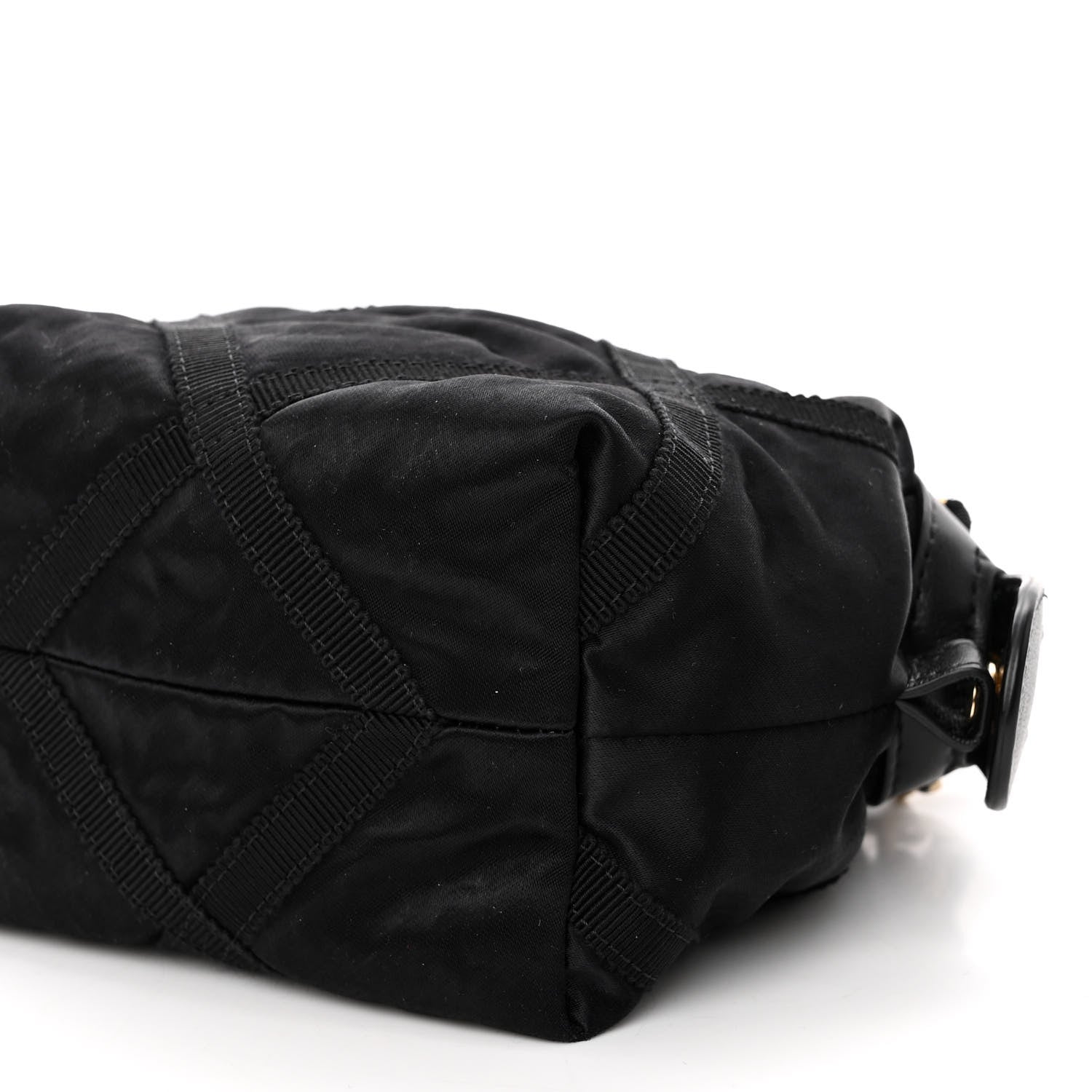 Chanel Nylon Grosgrain Quilted Lifestyle Clutch with Chain Black 10 of 11