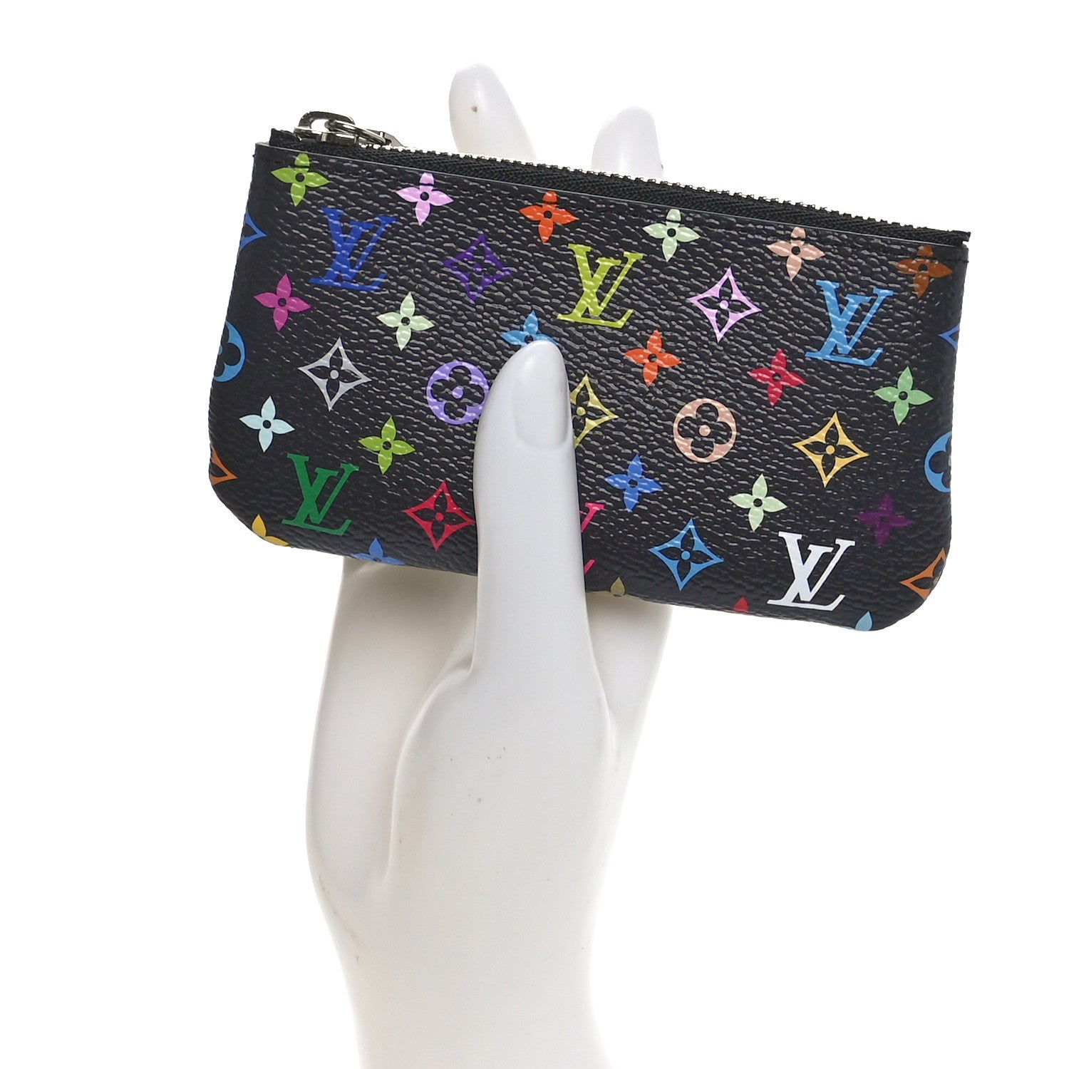 Louis Vuitton LV X TM Monogram Multicolor Key Pouch Black 2 of 7