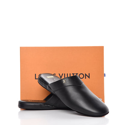Louis Vuitton X SUPREME Lambskin Mens Hugh Slippers 7 Black 11 of 11