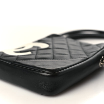 Chanel Calfskin Quilted Small Cambon Messenger Black White 9 of 9