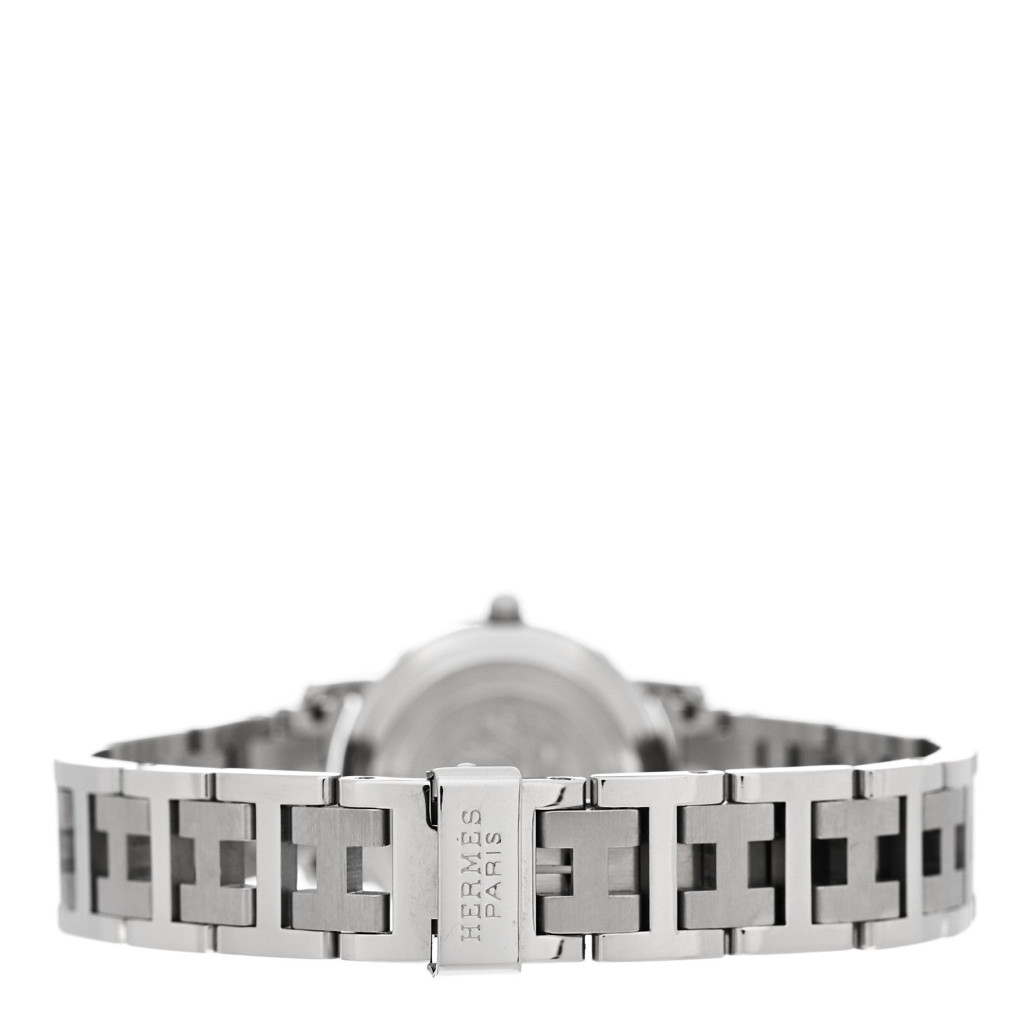 Hermes Stainless Steel 24mm Clipper Quartz Watch White 3 of 4