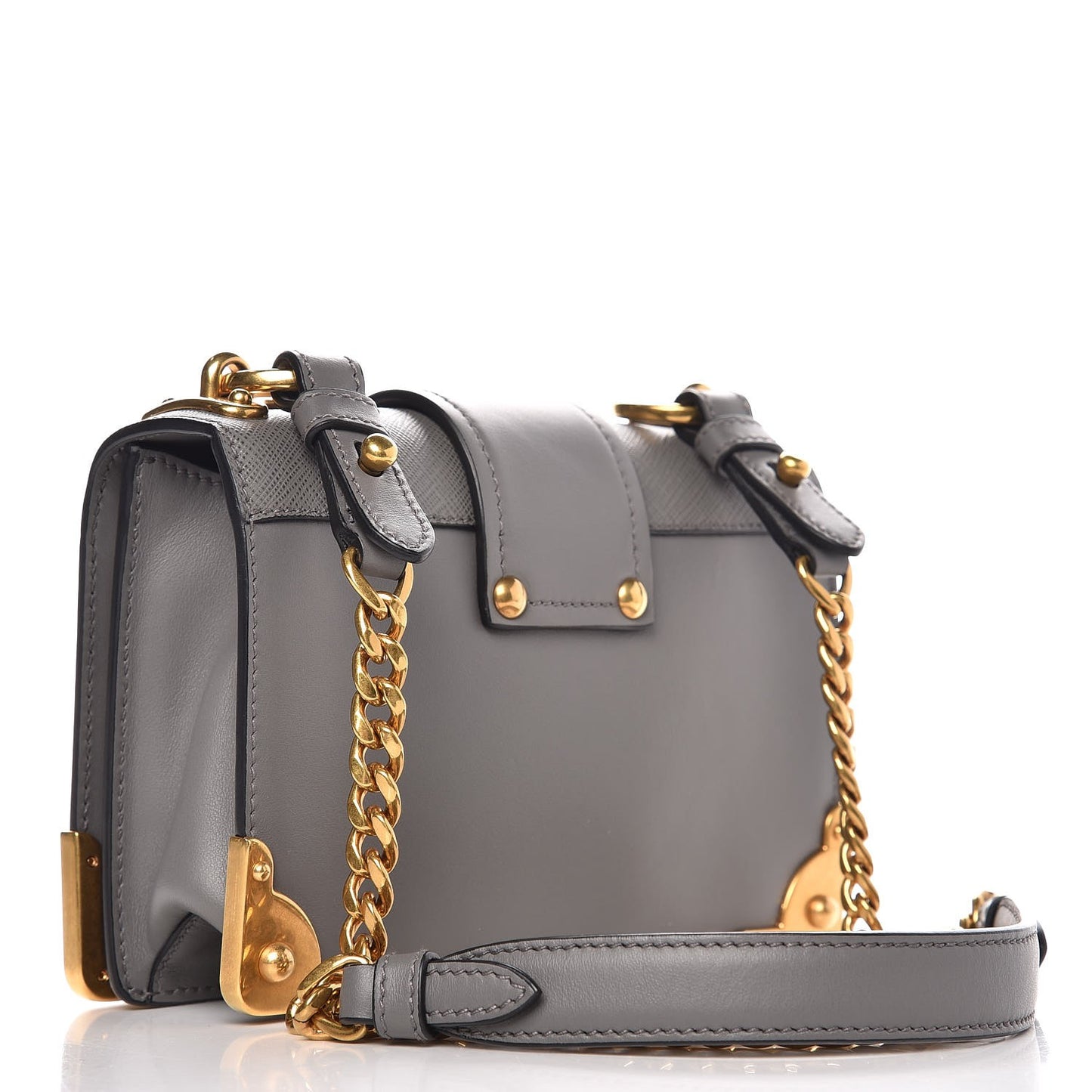 City Calf Saffiano Cahier Bag Marmo