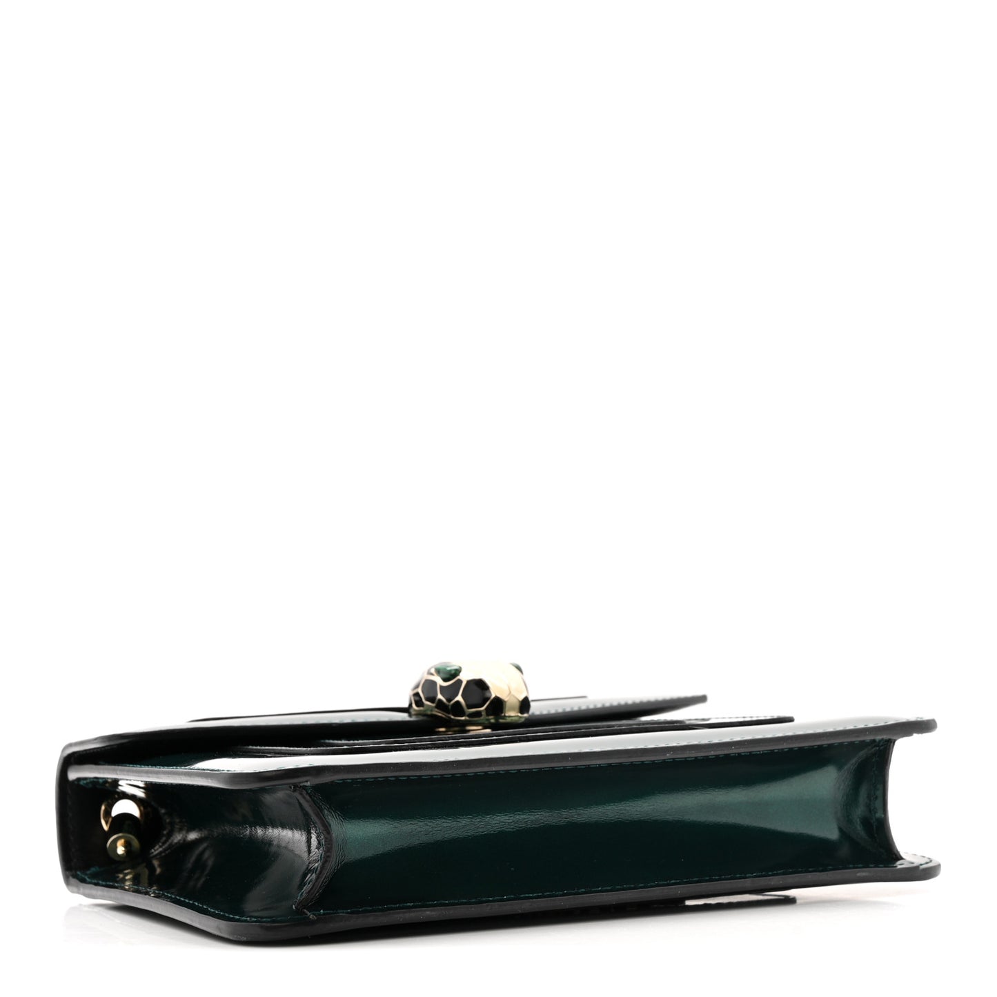 Patent Serpenti Forever Crossbody Emerald