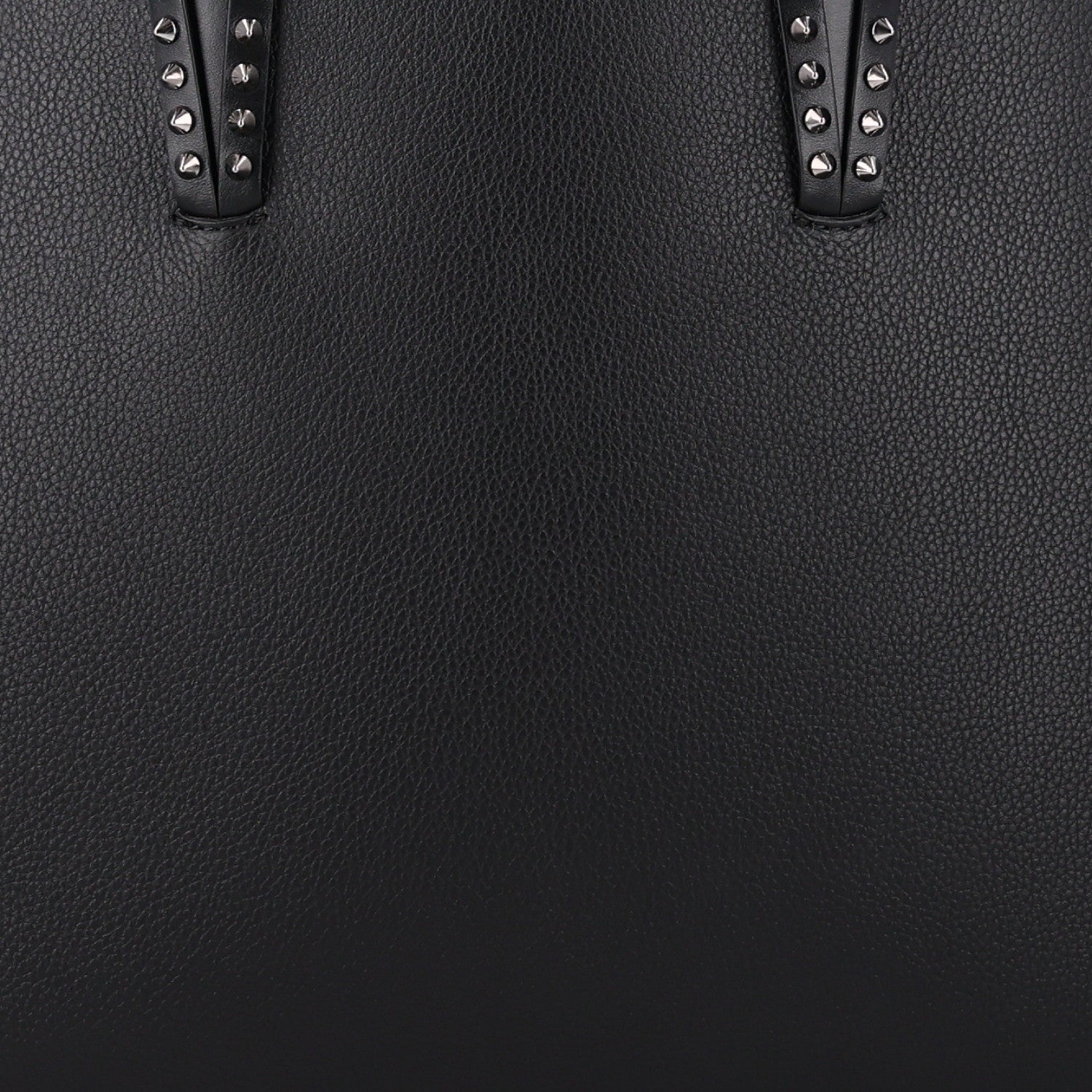Christian Louboutin Calfskin Spikes East West Cabata Tote Black 9 of 11