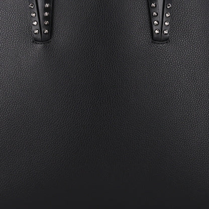 Christian Louboutin Calfskin Spikes East West Cabata Tote Black 9 of 11