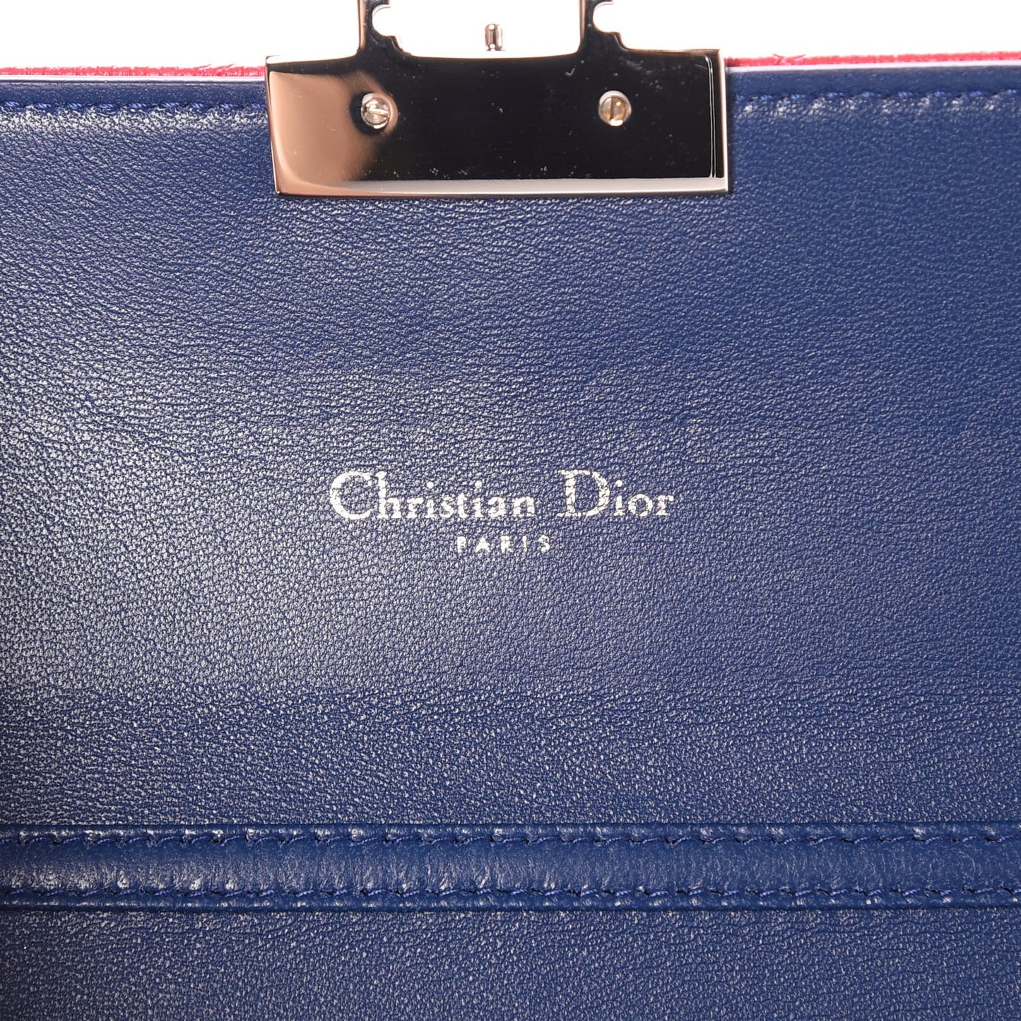 Grained Calfskin Cannage Miss Dior Chain Wallet Fuchsia