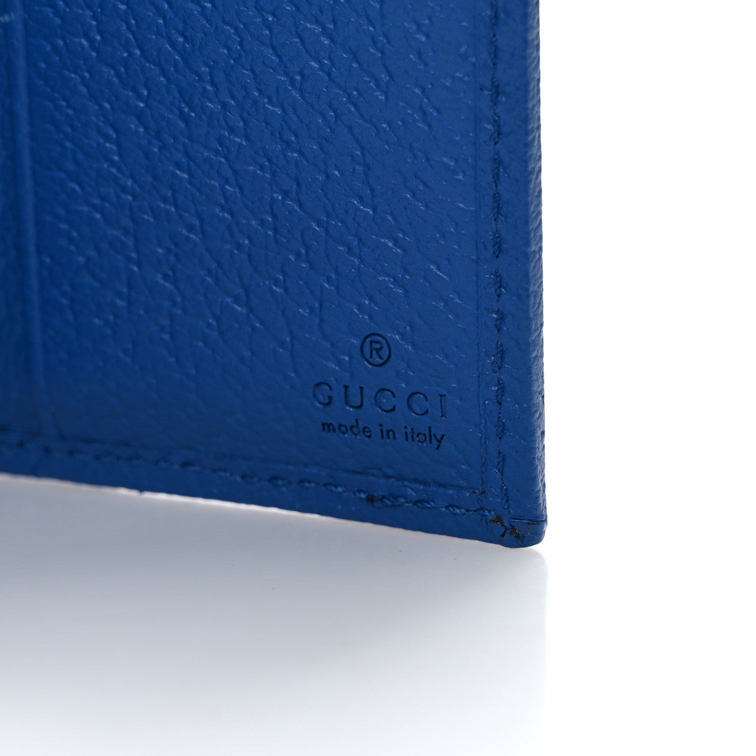Gucci GG Supreme Monogram Textured Dollar Calfskin Rhombus Print Card Case Beige Ebony Pink 6 of 7