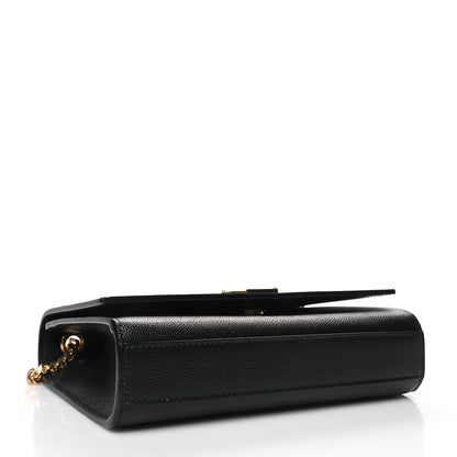 Saint Laurent Grain De Poudre Small Monogram Kate Satchel Black 4 of 9
