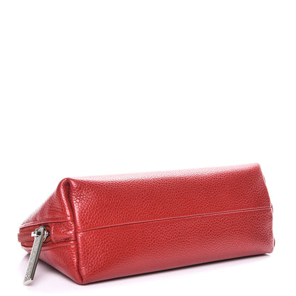 Chanel Caviar Timeless CC Cosmetic Pouch Red 4 of 9