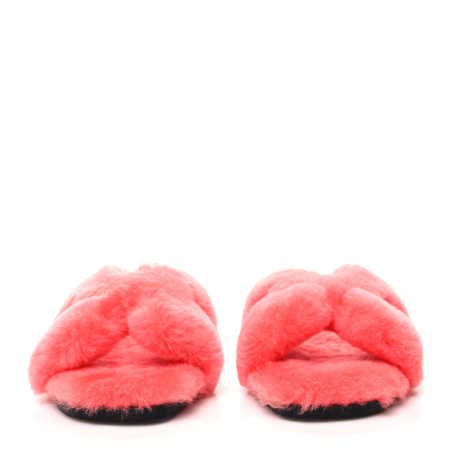 Hermes Woolskin Oran Sandals 35 Rose Du Desert 2 of 8