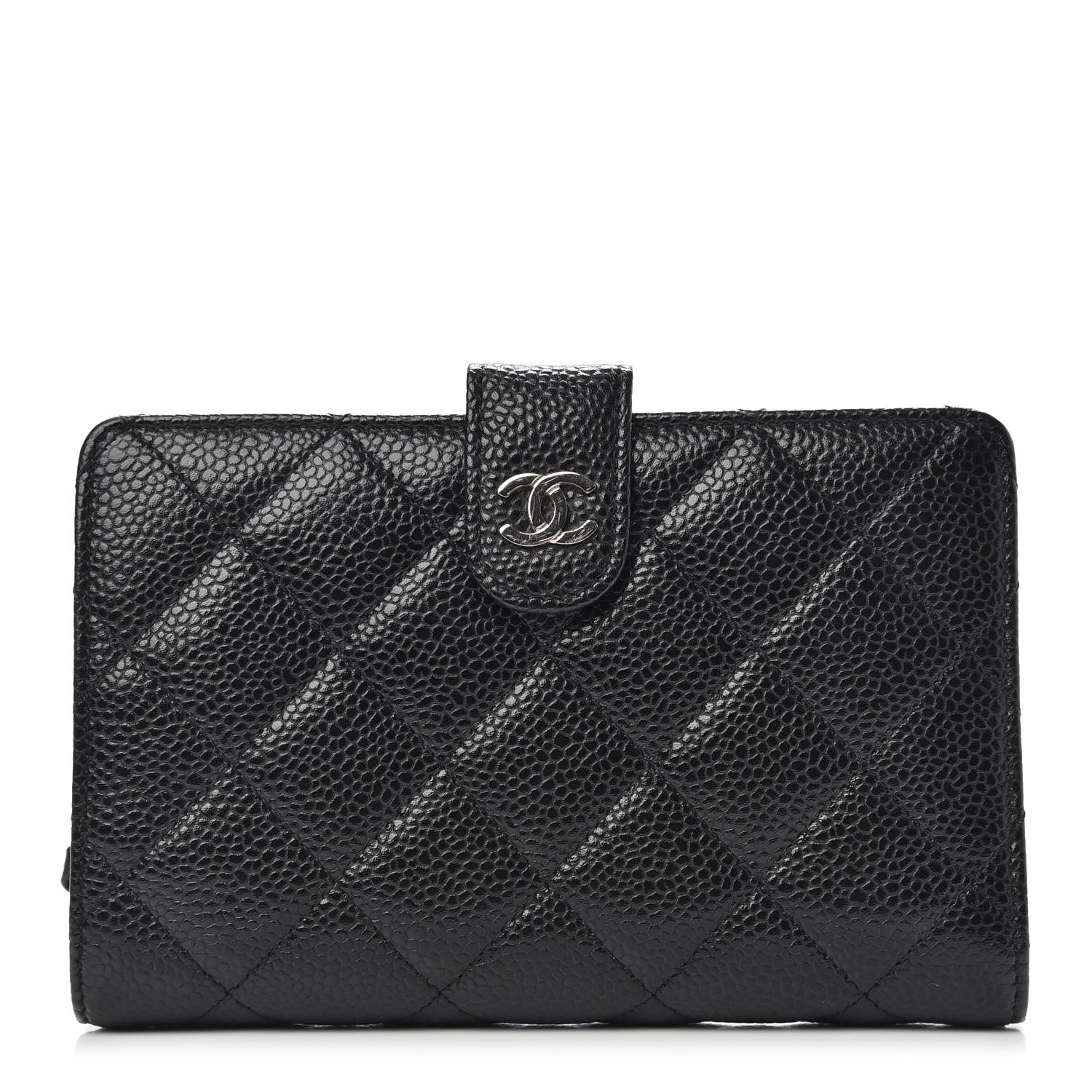Chanel Caviar Quilted Zipped Pocket Wallet Black 1 of 7