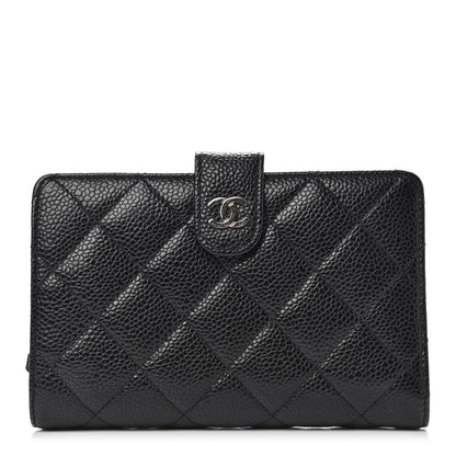 Chanel Caviar Quilted Zipped Pocket Wallet Black 1 of 7