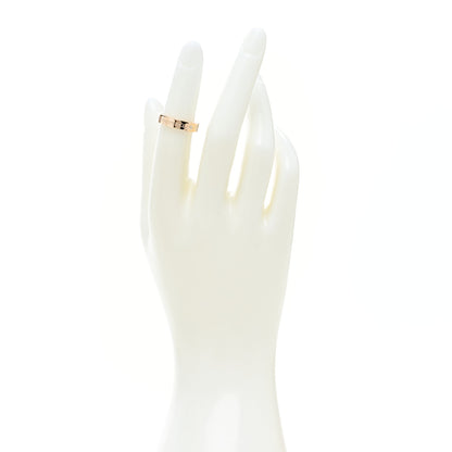 Tiffany 18K Rose Gold Diamond 4mm Logo Band Ring 48 4.5 2 of 5
