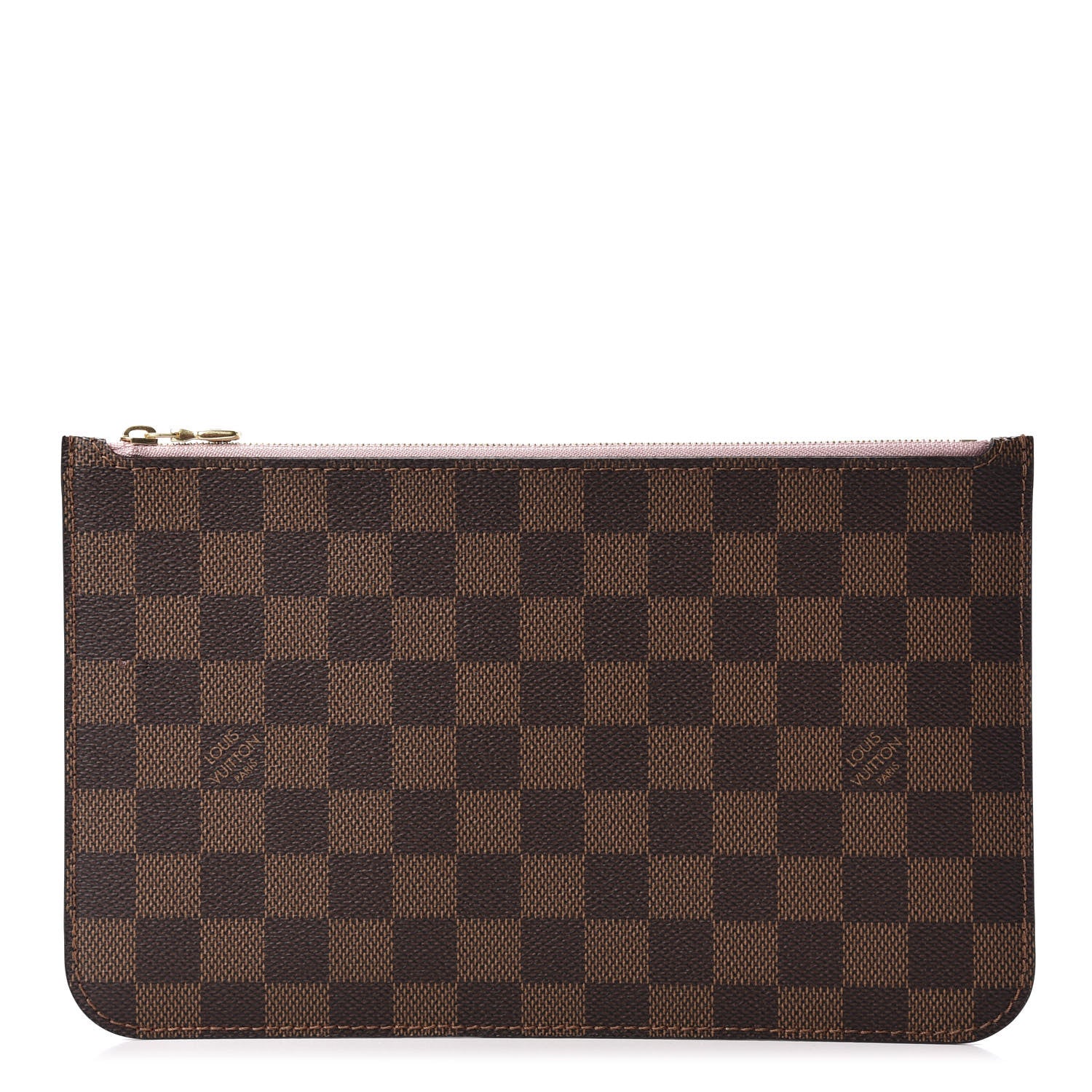 Louis Vuitton Damier Ebene Neverfull MM GM Pochette Rose Ballerine 1 of 10