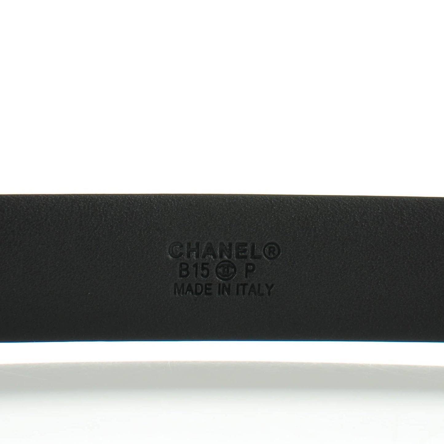 Patent CC Logo Skinny Belt 80 32 Black