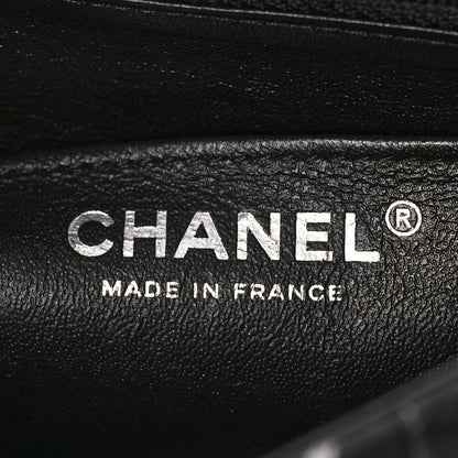 Chanel Fabric Printed Paris Rooftops Quilted Mini Rectangular Flap Black Red White 6 of 9