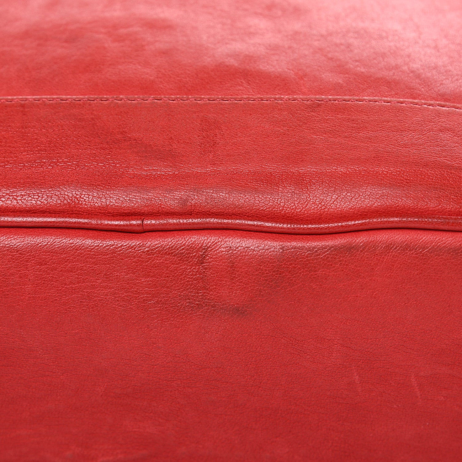 MCM Lambskin Fox Fur Small Stark Insignia Backpack Red 17 of 19