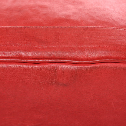 MCM Lambskin Fox Fur Small Stark Insignia Backpack Red 17 of 19