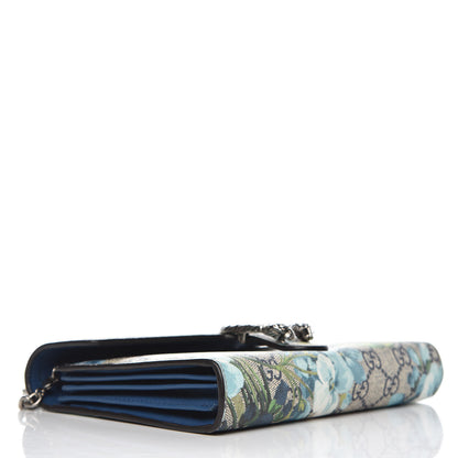 Gucci GG Supreme Monogram Blooms Mini Dionysus Chain Wallet Beige Blue Navy Vintage Blue 4 of 12