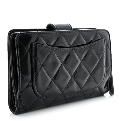 Chanel Patent CC French Wallet Black 3 of 10