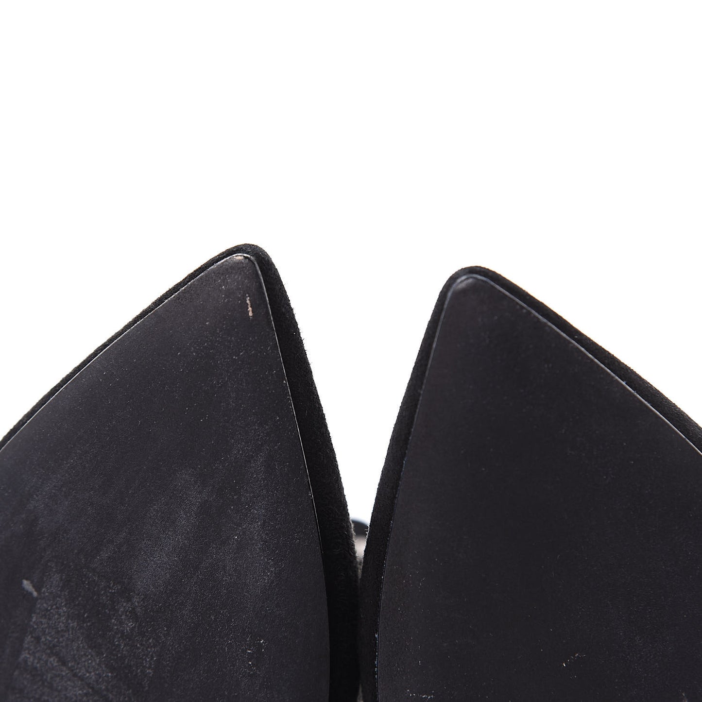 Suede Rockstud Double Buckle 65mm Ankle Boots 36.5 Black